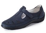 Waldl&auml;ufer, bequeme Damen-Slipper, Weite H, mit herausnehmbarem Fussbett MARINE