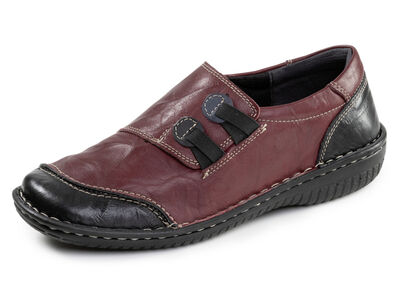 ELENA EDEN, klassische Damen-Slipper, Weite G, mit herausnehmbarem Fussbett 