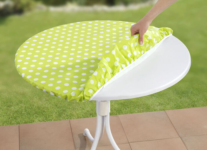 Abwaschbare Spann-Tischdecke GRÜN
