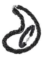 Wundervoll funkelndes Schmuck-Set, 2-teilig SCHWARZ