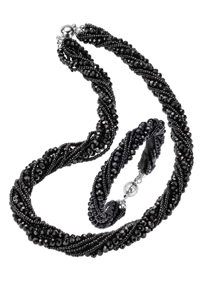 Wundervoll funkelndes Schmuck-Set, 2-teilig SCHWARZ