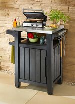 BBQ-Tisch Unity mit Edelstahl-Arbeitsplatte 