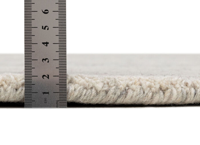 Handgewebte Brücken und Teppiche aus 100% Schurwolle GRAUBEIGE