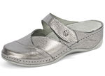 Mubb Clog aus metallisiertem Leder ANTIKBRONZE