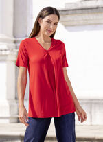 Shirt mit Kellerfalte in 2 Farben, 