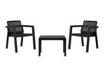 Balkon-Set «Riviera», 3-teilig ANTHRAZIT
