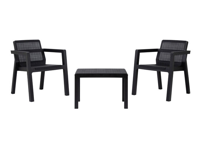 Balkon-Set «Riviera», 3-teilig ANTHRAZIT