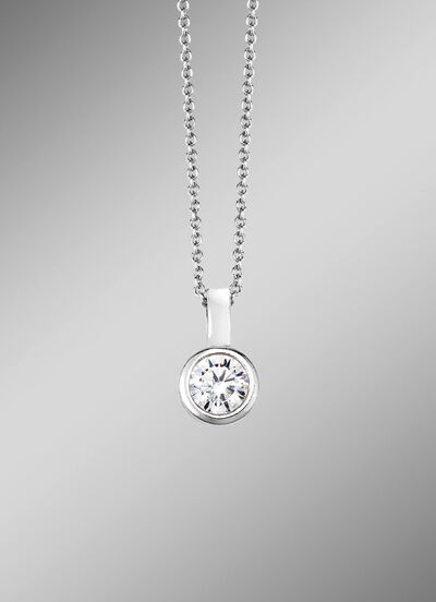 Zauberhafter Anh&auml;nger mit synth. Zirkonia 