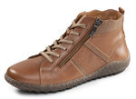ELENA EDEN, bequeme Damen-Boots, Weite G, mit herausnehmbarem Fussbett COGNAC