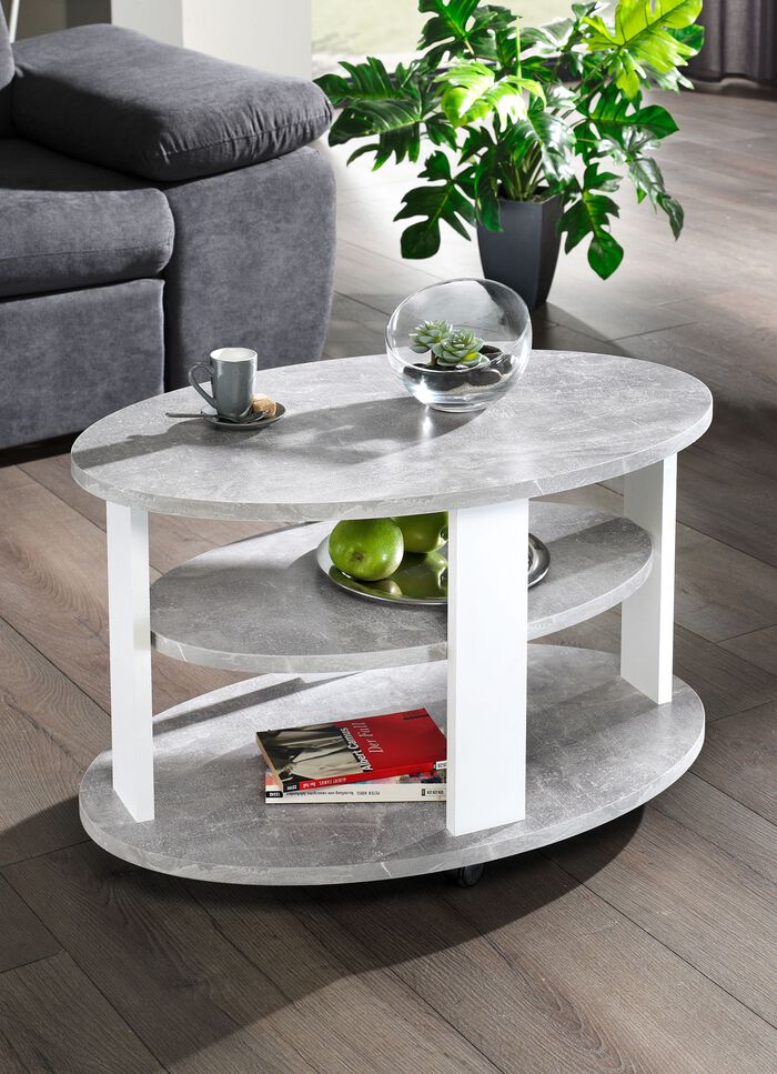 Couchtisch auf Rollen 