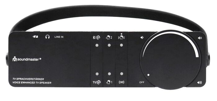 Kabelloser TV Lautsprecher mit Sprach- und Dialogverst&auml;rker 