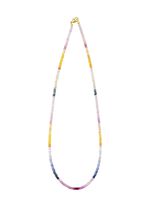 Edle Halskette mit echt Safir in Multicolor 