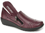 Gemini Slipper aus weichem Rind-Nappaleder BORDEAUX