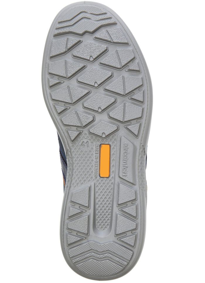 GINO GALANTE, bequeme Herren-Schn&uuml;rschuhe, Weite K, mit herausnehmbarem Fussbett MARINE-COGNAC