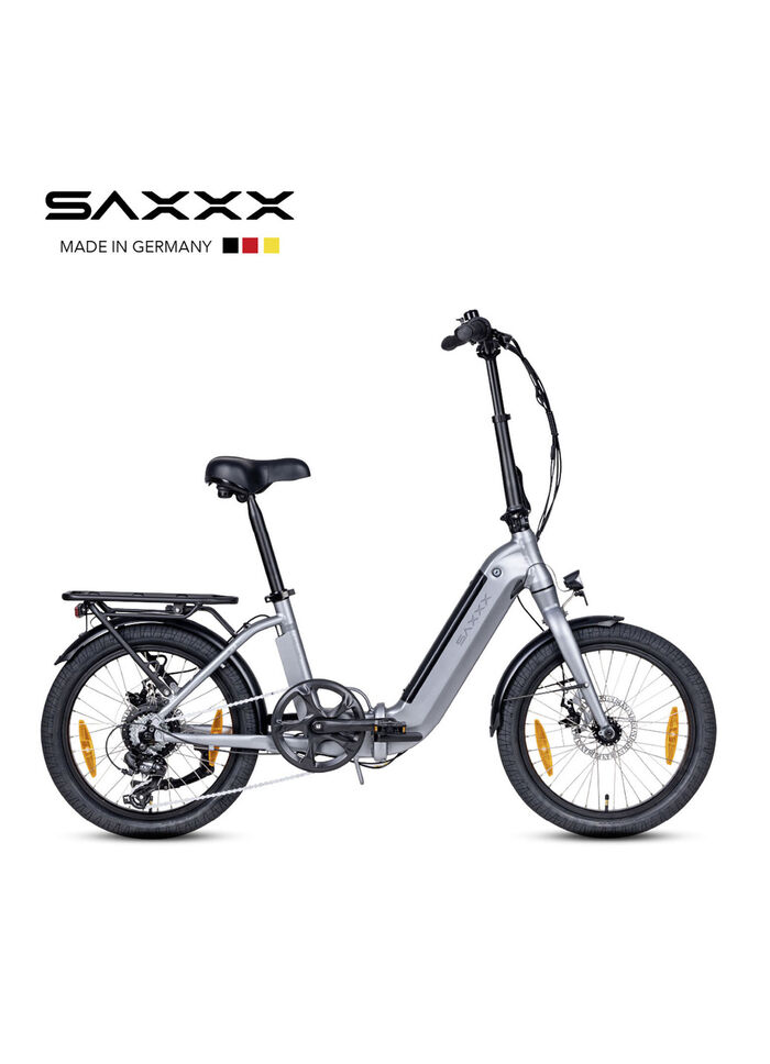Falt-E-Bike Foldi Comfort von SAXXX  GRAU-SILBER-MATT