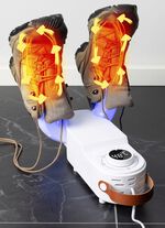 Faltbarer Schuhtrockner mit 360-Grad-Heißuftzirkulation 