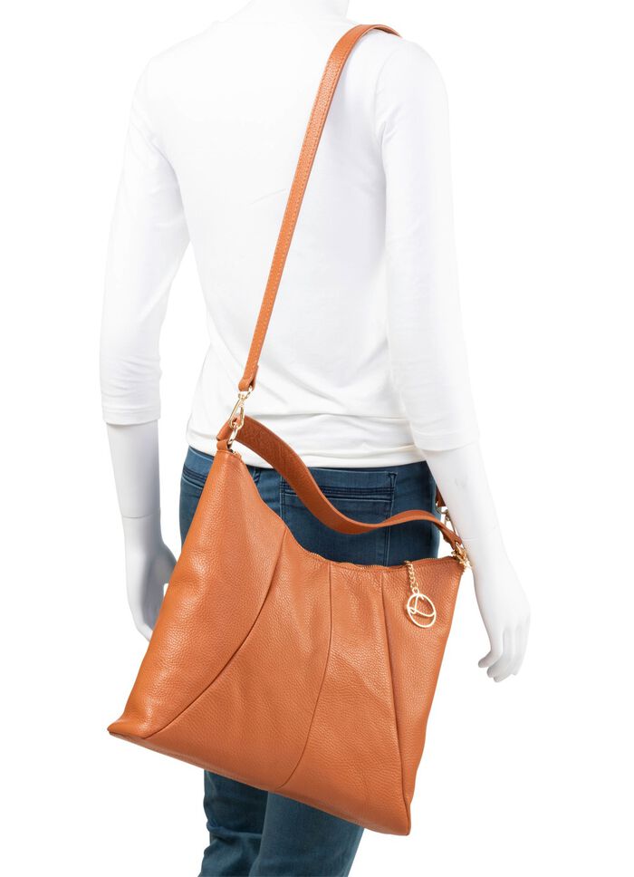 Laurina, Tasche, Damen, mit abnehmbarem Umh&auml;ngeriemen COGNAC