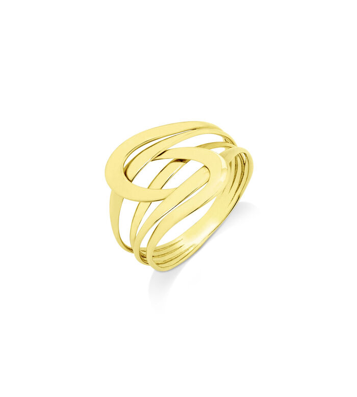 Durchbrochener Damenring aus Gold 