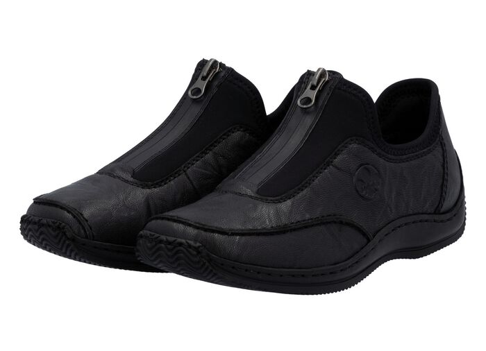 Rieker, klassische Damen-Slipper, mit Reissverschluss 