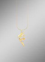 Schlangen Anh&auml;nger mit Zirkonia 