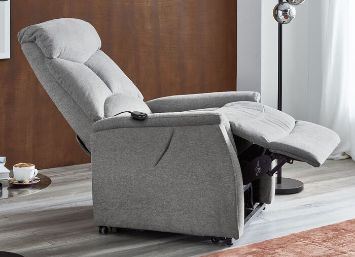 TV-Sessel mit Motor und Aufstehhilfe GRAU
