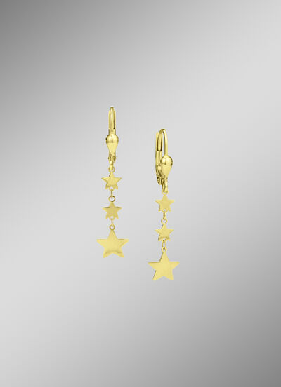 Wundervolle Sternen-Ohrringe aus Gold 585/- fein 