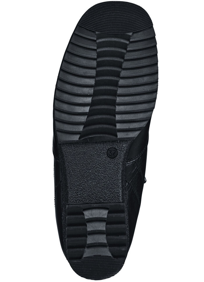 Stiefelette mit zwei seitlichen Reissverschlüssen SCHWARZ