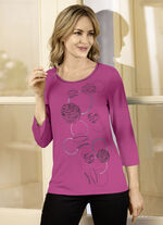 Shirt mit effektvollem Druck in 3 Farben, 