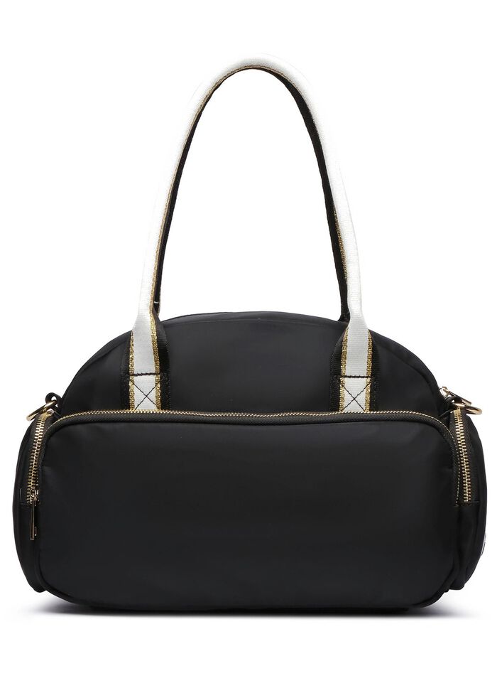 Collezione Alessandro Tasche aus Synthetikamterial SCHWARZ-ALTSILBER