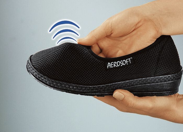 Klima-Klettschuh mit durchgehender, patentierter Filzschalensohle 