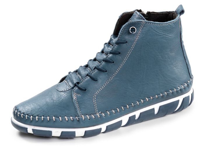 Gemini, bequeme Damen-Boots, Weite G, mit herausnehmbarem Fussbett JEANS