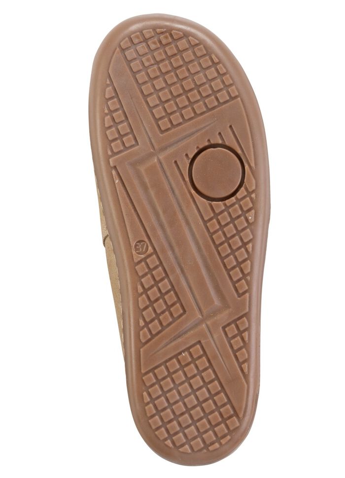 ELENA EDEN Clog aus Veloursleder BEIGE