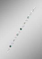 Armband mit gr&uuml;nen Kristallen 