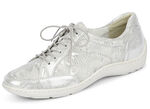 Waldläufer, elegante Damen-Schnürschuhe, Weite H, mit herausnehmbarem Fussbett MATTSILBER
