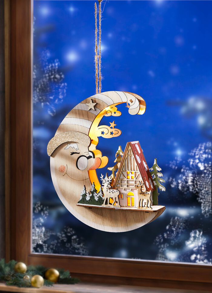 Beleuchtetes Fensterbild 