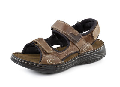 GINO GALANTE, komfortable Herren-Trekkingsandalen, aus Leder, , large