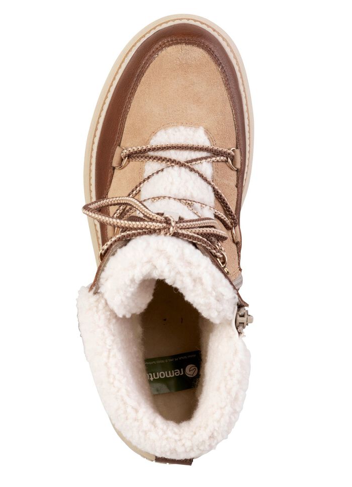 Remonte, gef&uuml;tterte Damen-Boots, Winterschuhe, Weite G, mit Reissverschluss 