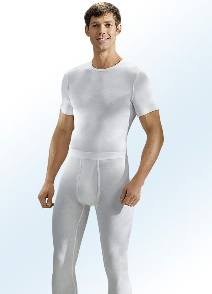 Hermko Dreierpack Schlupfjacken aus Feinripp, wei&szlig; 