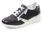 ELENA EDEN, bequeme Damen-Sneaker, Weite H, mit herausnehmbarem Fussbett SCHWARZ