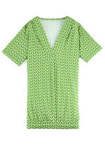 Shirt mit rückwärtiger Smokverarbeitung in 2 Farben, 