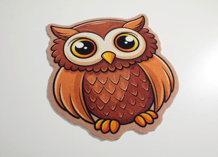 Fussmatte mit Eulen-Motiv 