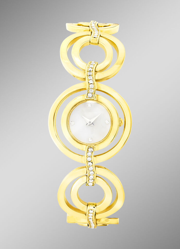 Quartz-Damenuhr mit Edelstahlgehäuse 
