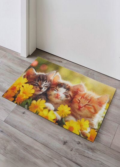 Fussmatte mit rutschhemmender R&uuml;ckseite 