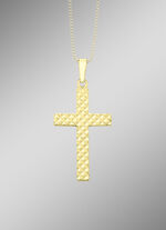 Kreuz-Anhänger mit Diamantmuster 