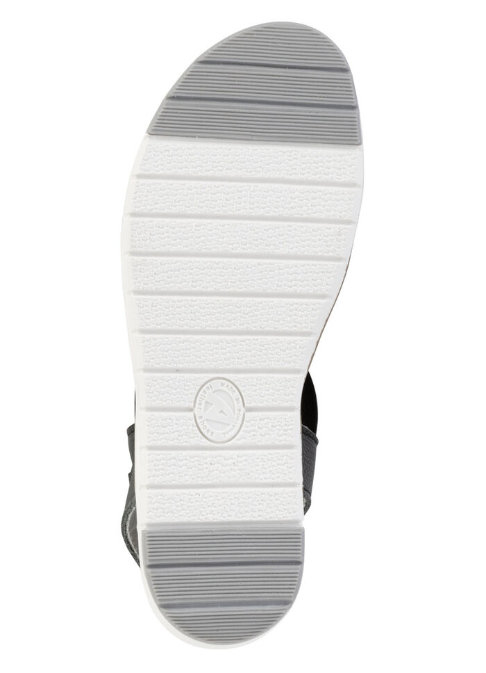 ELENA EDEN Sandale mit praktischen Elastik-Bandagen SCHWARZ