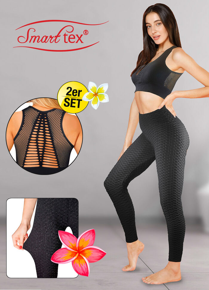 Sport-Kleidung mit hoher Elastizit&auml;t SCHWARZ