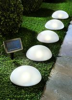 LED-Solarstecker, 5er-Set, mit Erdspiess 