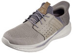 SKECHERS Slipper mit geformter Slip-Ins Fersenplatte TAUPE-GRAU