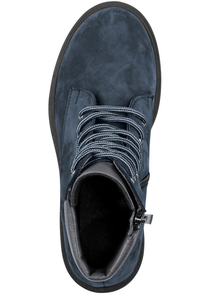 Andrea Conti Schn&uuml;r-Stiefelette aus bestem Nubukleder 