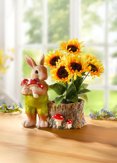 Pflanztopf mit Hase, , large